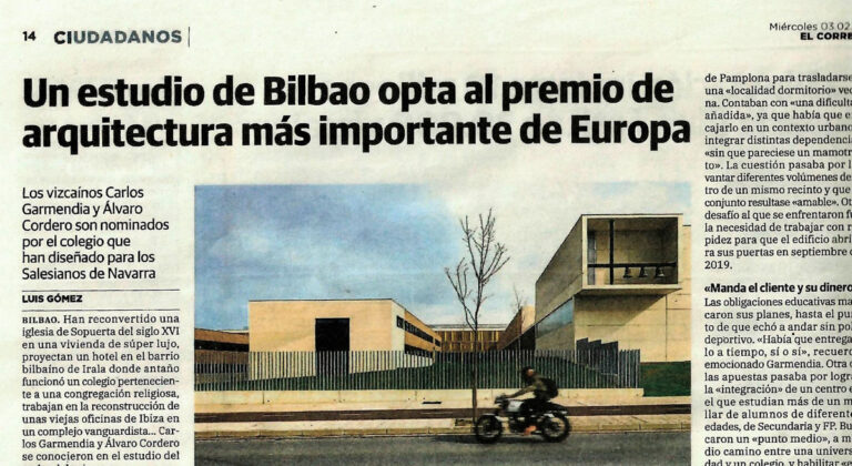 Un estudio de Bilbao opta al premio arquitectura más importante de Europa